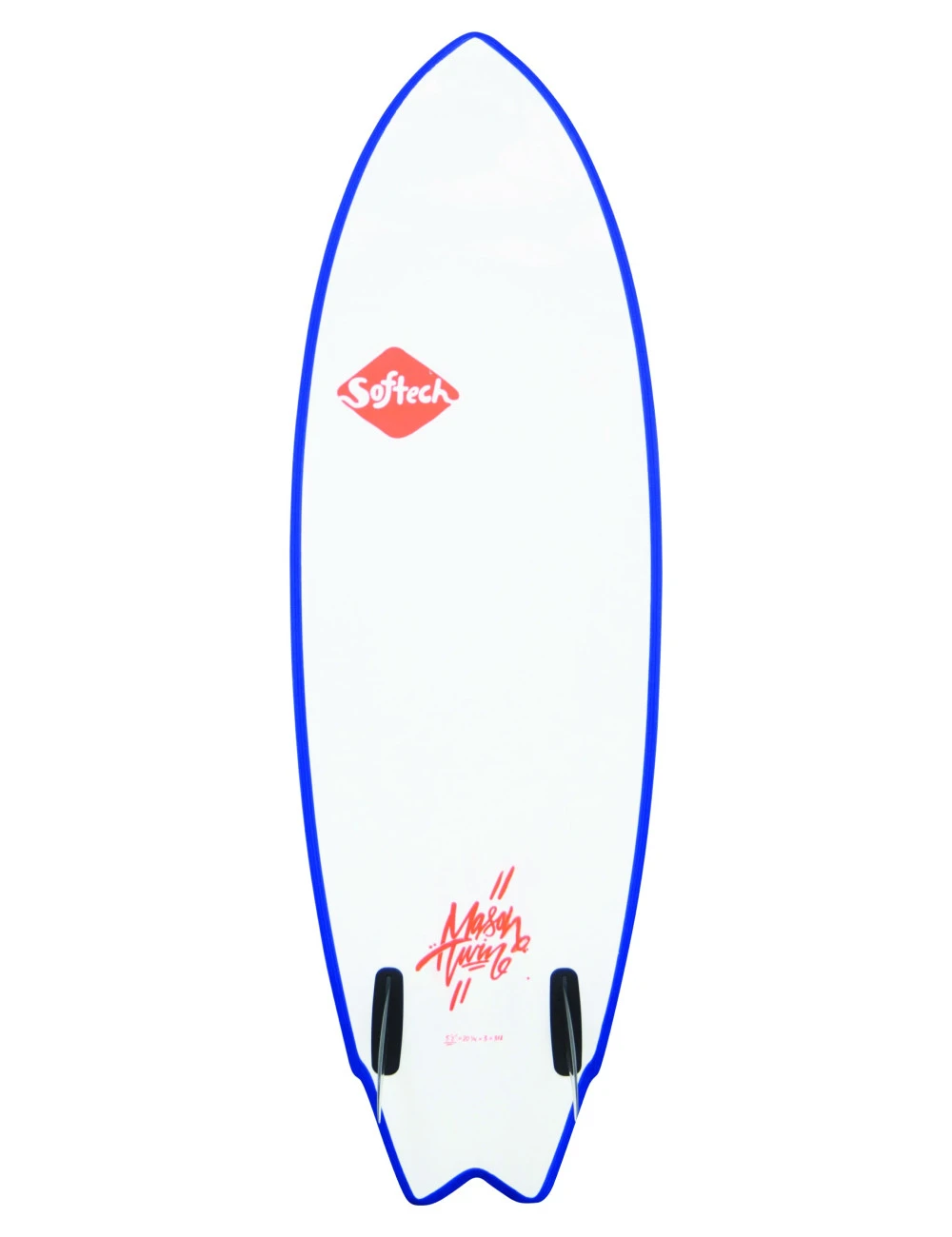 Surf SOFTECH Mason Twin - 5'10 Fcs II Neon Red/White 1 Surf SOFTECH Mason Twin - 5'10 Fcs II Neon Red/White
