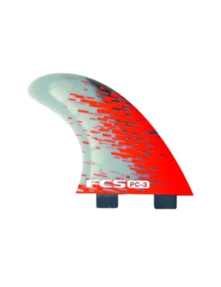 Dérives Surf FCS PC-3 - Red Smoke Tri Retail Fins